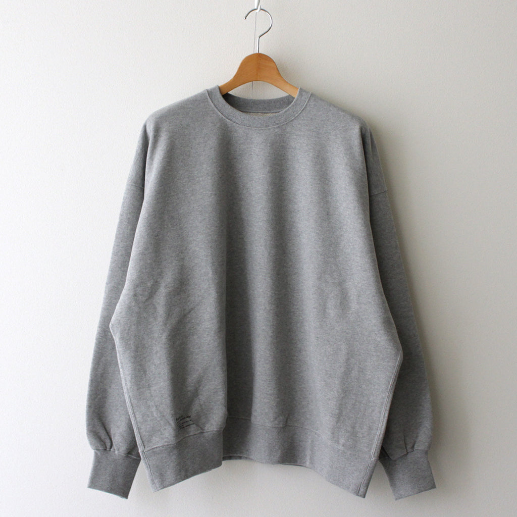 LIGHT OZ CREW NECK SWEAT #HEATHER GRAY [FSW-23-SW_151] – ciacura