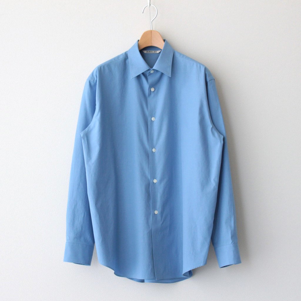 WASHED FINX TWILL SHIRT #BLUE [A23AS03TN] – ciacura