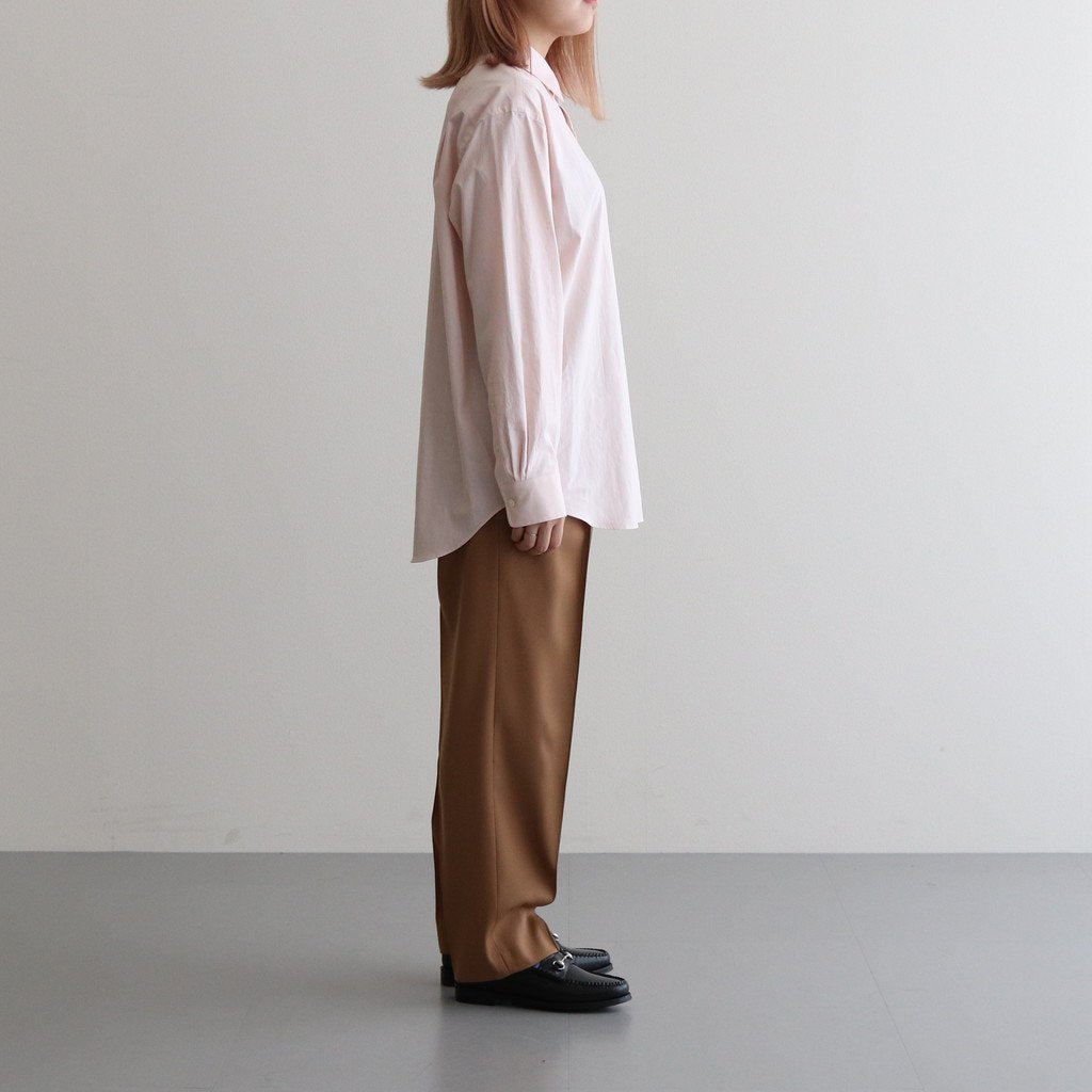 WASHED FINX TWILL SHIRT #LIGHT PINK [A23AS03TN]