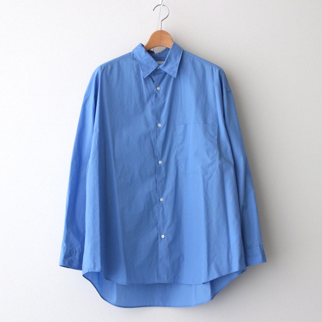 Broad L/S Oversized Regular Collar Shirt #BLUE [GM234-50001B]