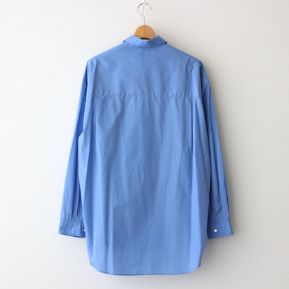 Broad L/S Oversized Regular Collar Shirt #BLUE [GM234-50001B]
