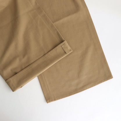WASHED HEAVY CHINO WIDE PANTS #LIGHT BROWN [A23AP03ZC]