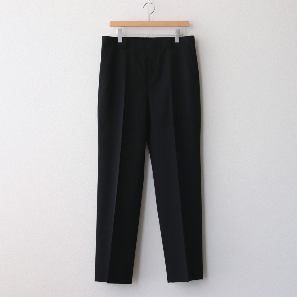 LIGHT WOOL MAX GABARDINE SLACKS #TOP BLACK [A23AP02MG] – ciacura