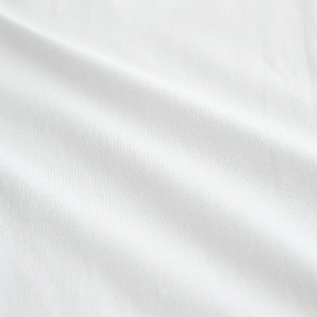 綿天竺 製品プリント L/S Tシャツ #WHITE [HL-T010-051]