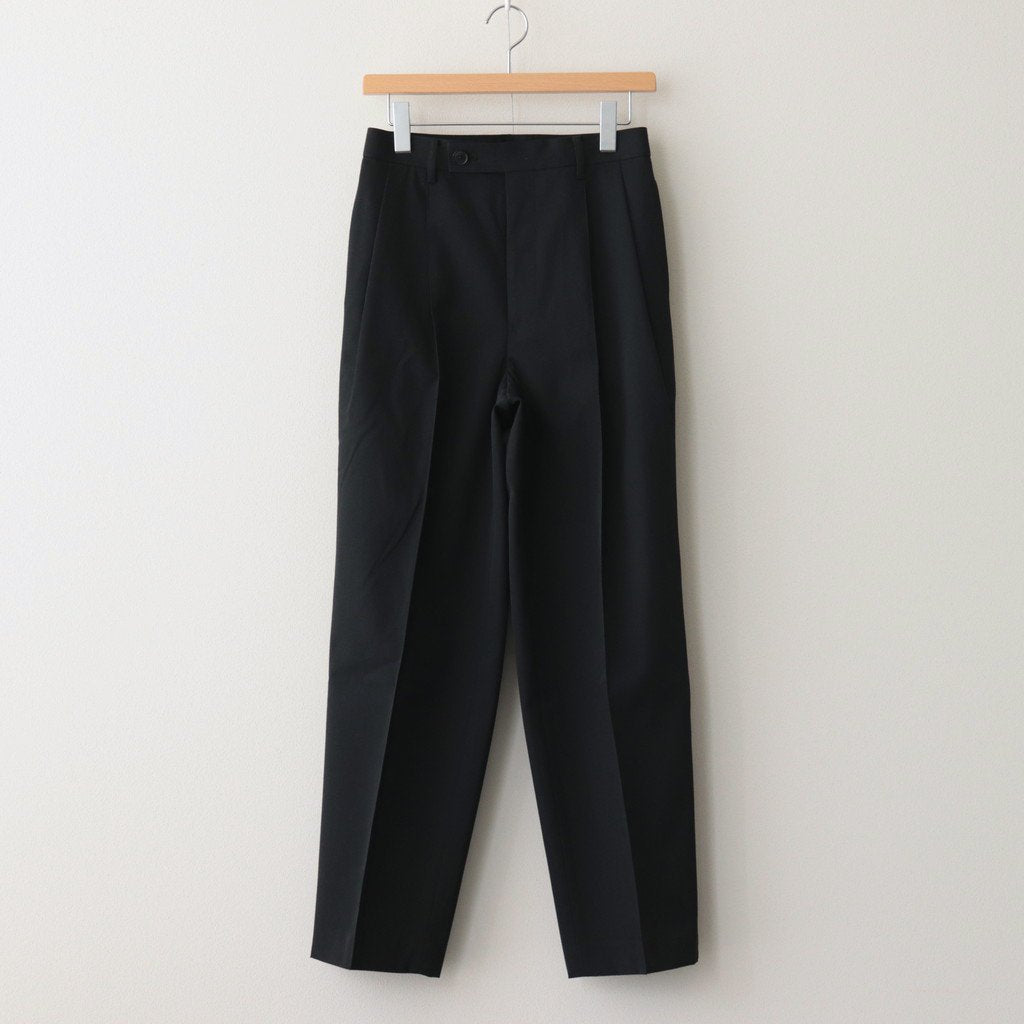 LIGHT WOOL MAX GABARDINE SLACKS #TOP BLACK [A23AP05MG] – ciacura