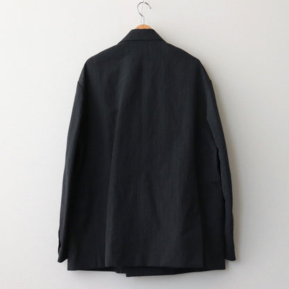 OVERSIZED DOUBLE BREASTED JACKET #CHARCOAL [ST.642]