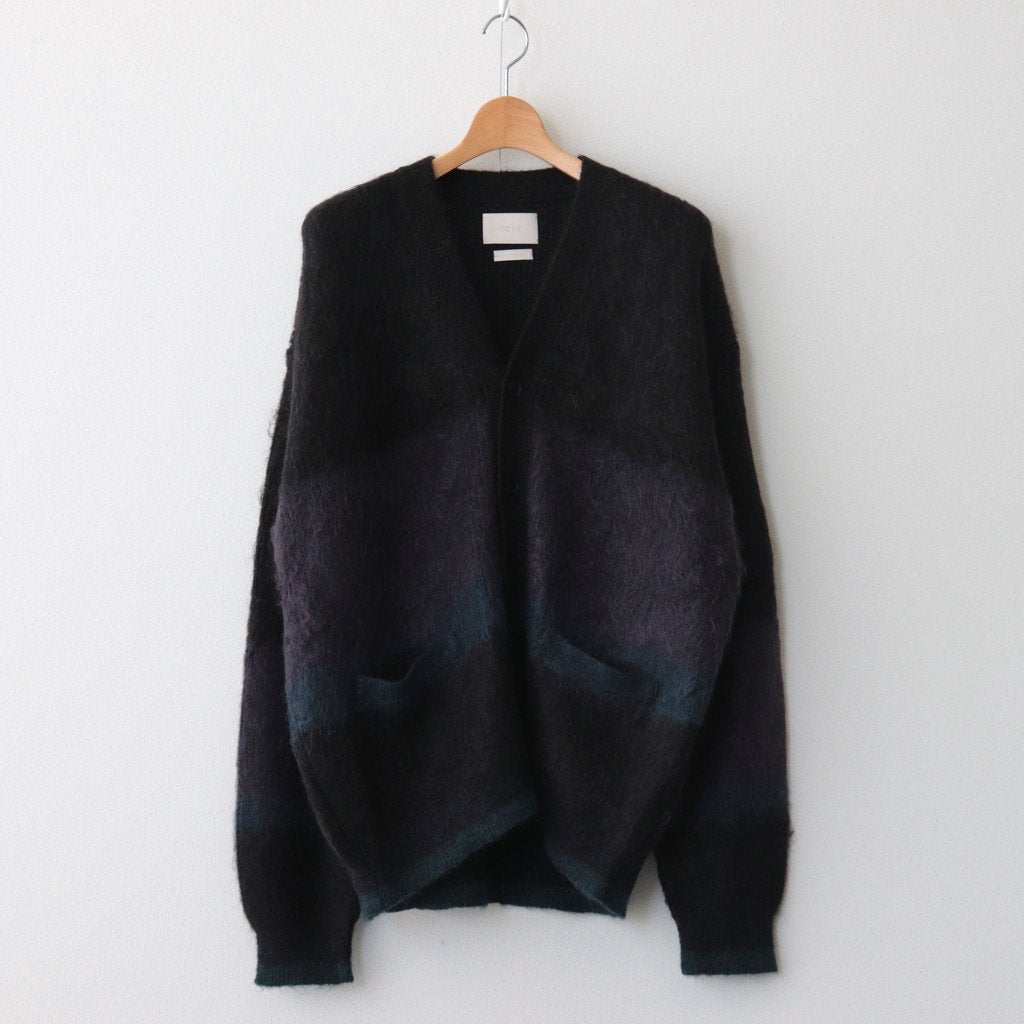 MOHAIR BORDER CARDIGAN #BLACK [YK23FW0571S] – ciacura