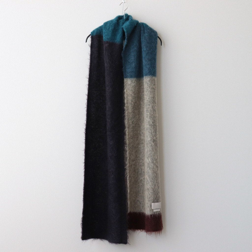 2022特集 STILL YOKE BORDER STOLE LONG MOHAIR マフラー