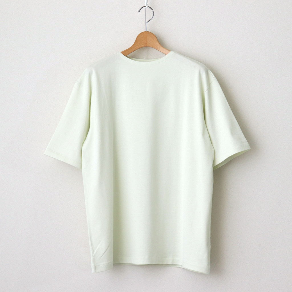 LUSTER PLAITING BOAT NECK TEE #IVORY PISTACHIO [A00P04GT LUSTER PLAITING BOAT NECK TEE #IVORY PISTACHIO [A00P04GT