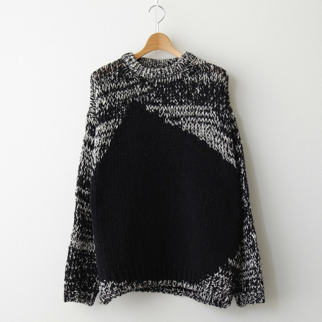 INTARSIA CREWNECK SWEATER #BLACK [YK24SS0678S] – ciacura