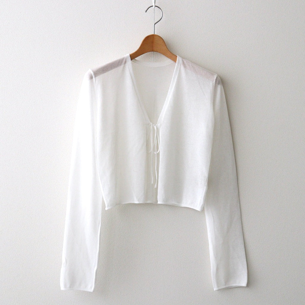 【新品】 Compact Sheer Knitcardigan ⠀ ◾︎ Compact Sheer Knitcardigan ⠀ 14,300- ( white / gray