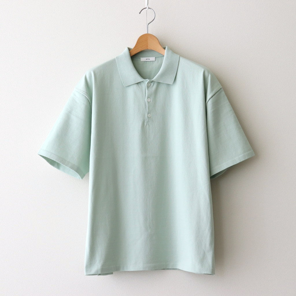 FRESCA KNIT HAIF SLEEVE POLO SWEATER #GREEN [KRAGGM0401] - ciacura