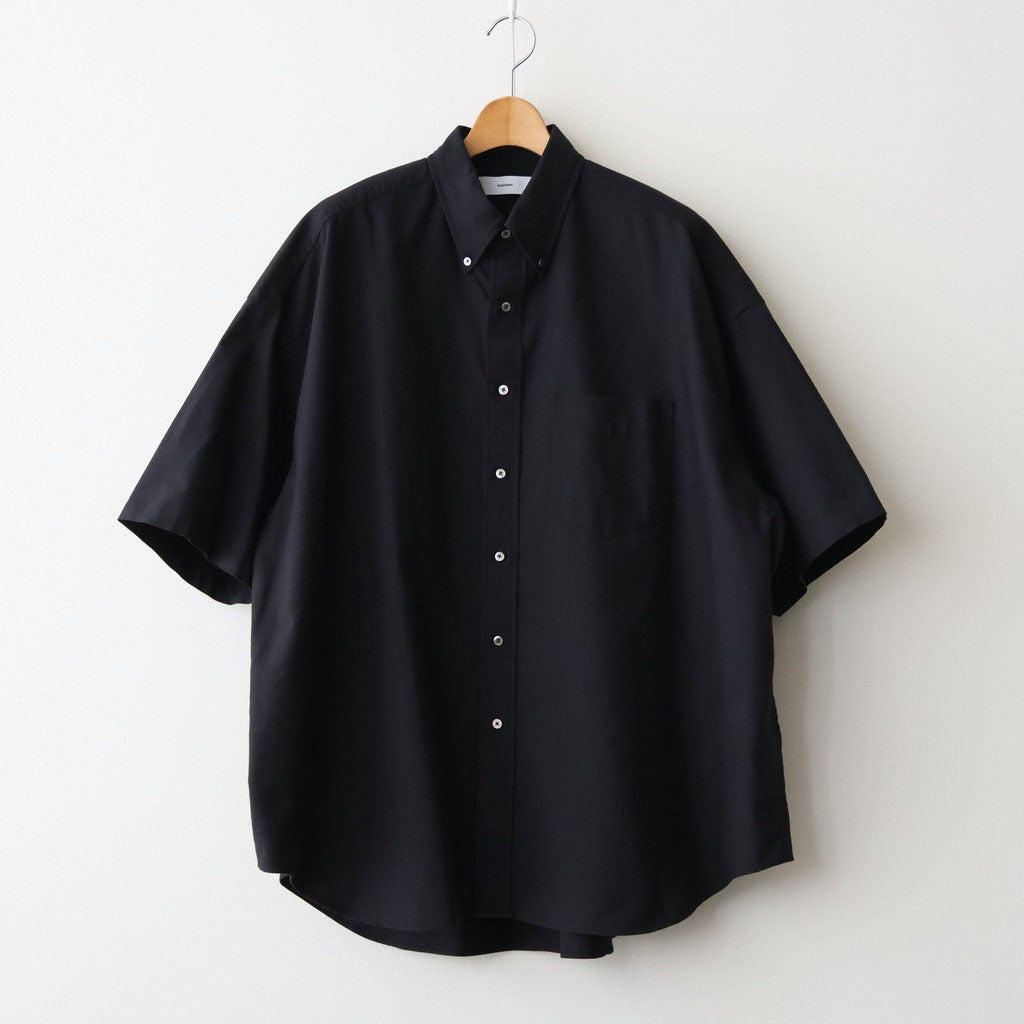 Oxford S/S Oversized B.D Shirt #BLACK [GM261-50025B] - ciacura