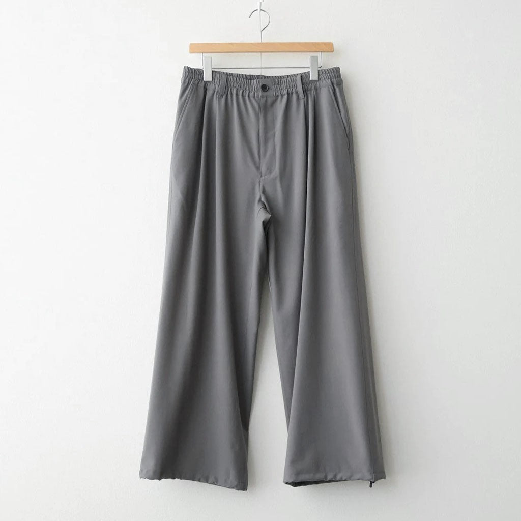 洋楽 Raw Wool Washer Tropical 2pleated Easy Trousers #GRAY [YK26SS01173P