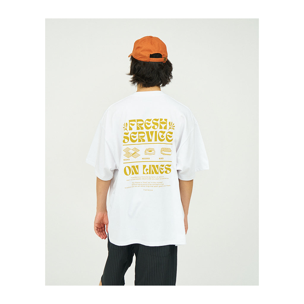 CORPORATE PRINTED S/S TEE - ON LINES #MUSTARD [FSC241-70123]