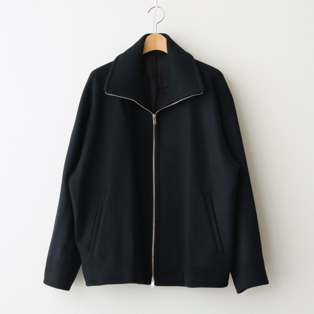 Melton Stand Collar Zip Blouson #BLACK [YK25FW01034B] – ciacura