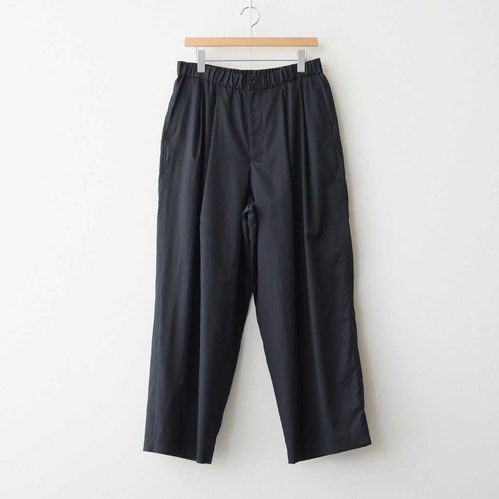 Silicon Poplin Two Tuck Easy Pants #BLACK [GM261-40182] - ciacura