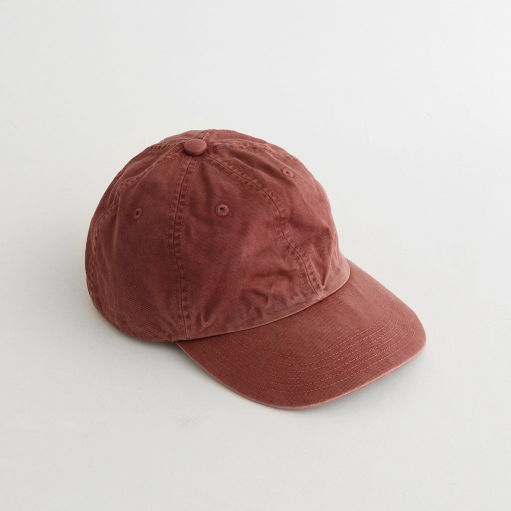 GARMENT-DYED FINX CHINO CAP MADE BY KIJIMA TAKAYUKI #RED BROWN