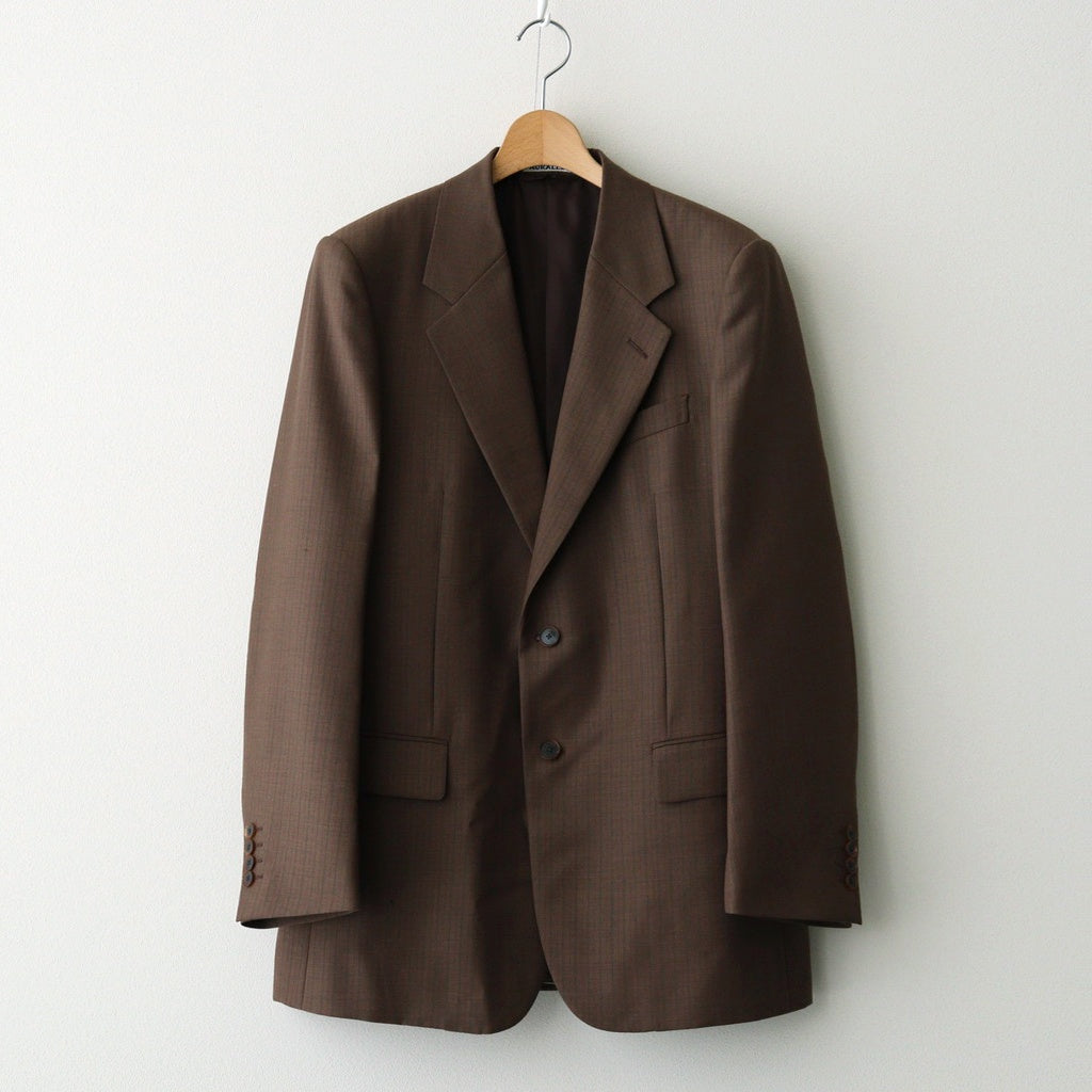 BLUEFACED WOOL JACKET #BROWN RED STRIPE [A25AJ01BS] – ciacura