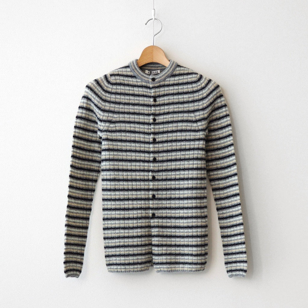 トップス SHETLAND WOOL CASHMERE KNIT CARDIGAN Auralee Shetland Wool Cashmere Knit Cardigan | Liberty