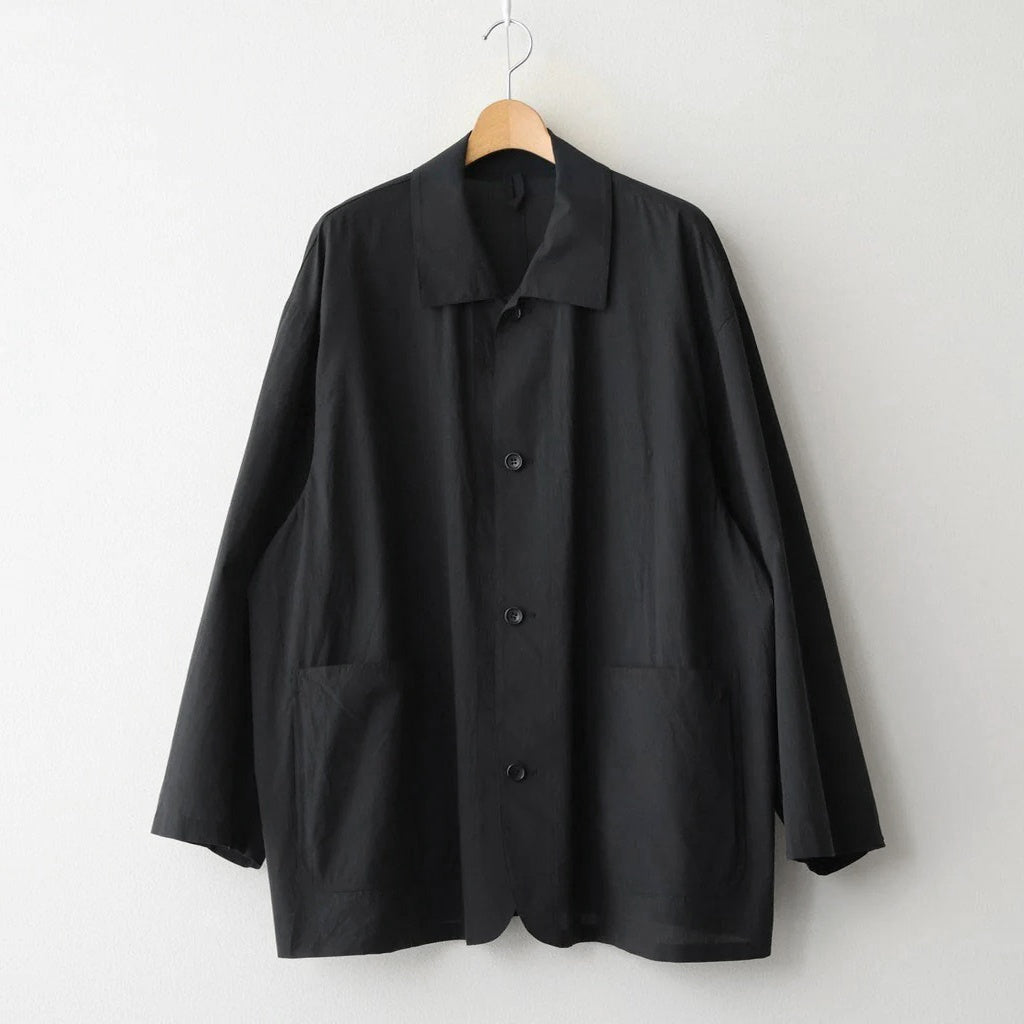 Cotton Wool Poplin Oversized Coverall #BLACK [GM261-30306