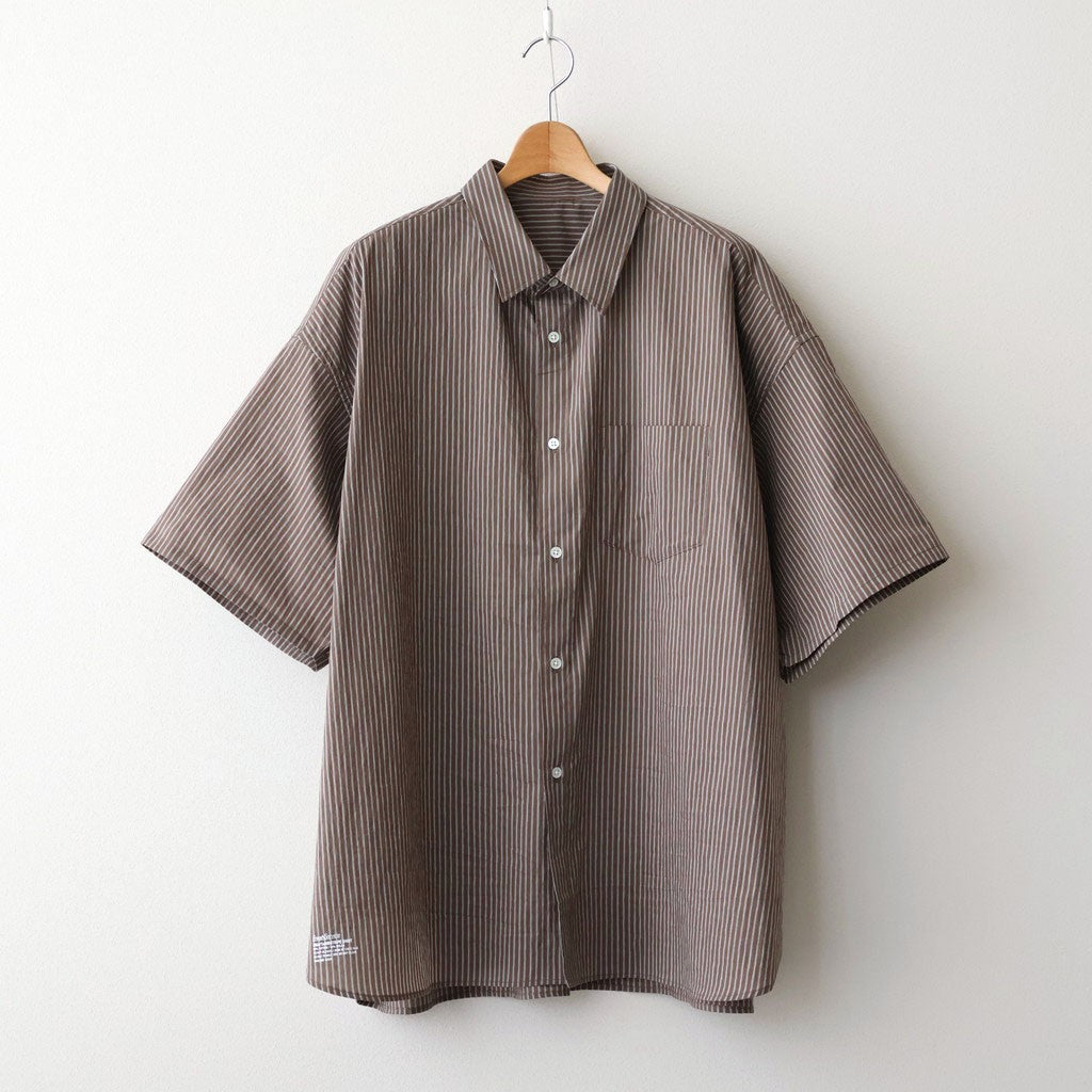 HRAFTeX S/S STRIPE SHIRT #BROWN STRIPE [FSC262-50008] - ciacura