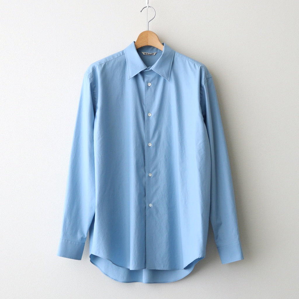 WASHED FINX TWILL SHIRT オーラリー　A25AS01TN WASHED FINX TWILL SHIRT #BLUE [A25AS01TN] - ciacura 三重県四日市市