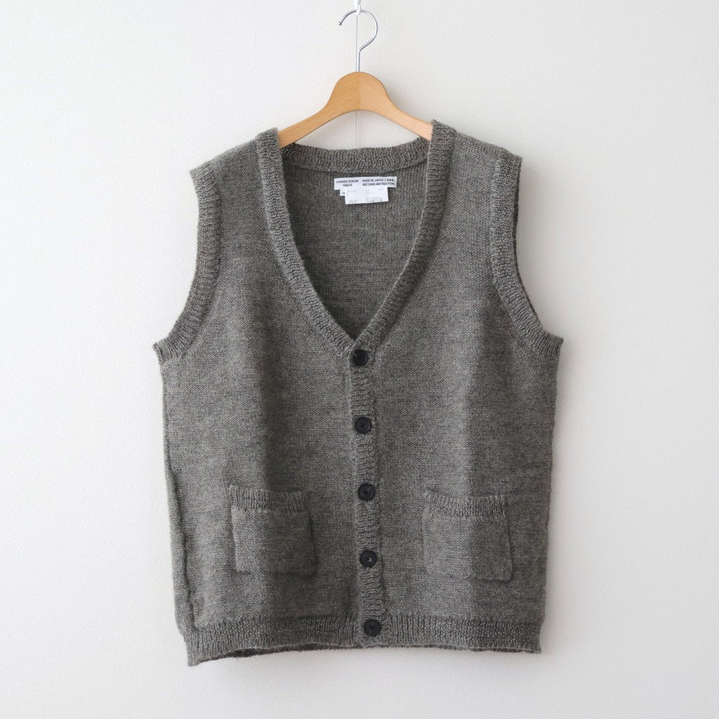 Guernsey Knit Vest #GRAY [41052202] – ciacura