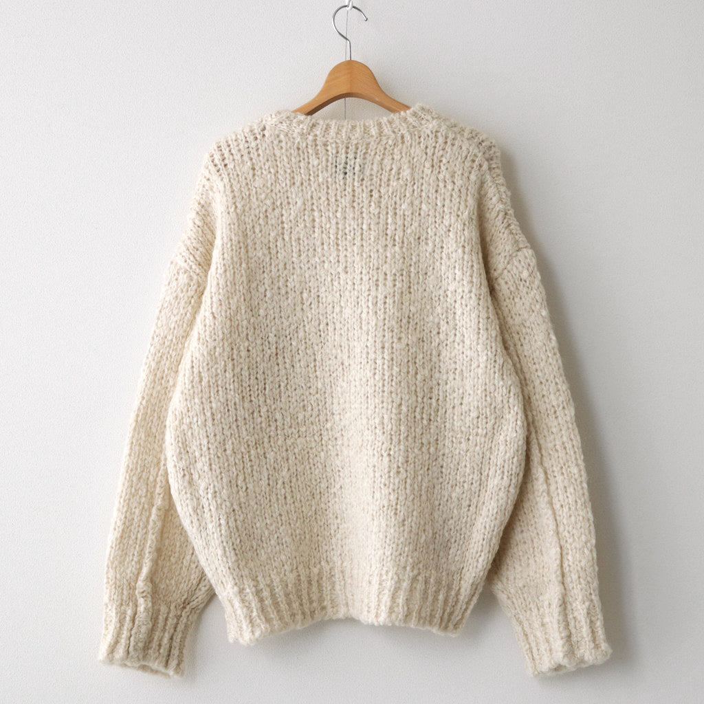 MOHAIR WOOL LOOSE KNIT LS #OFF [ST.714]