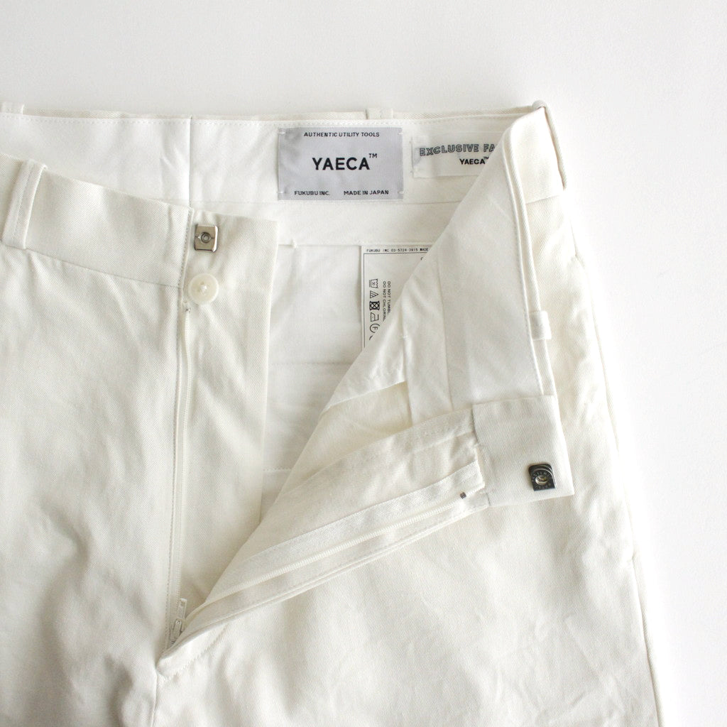 CHINO CLOTH PANTS WIDE TAPERED #off white [63658]