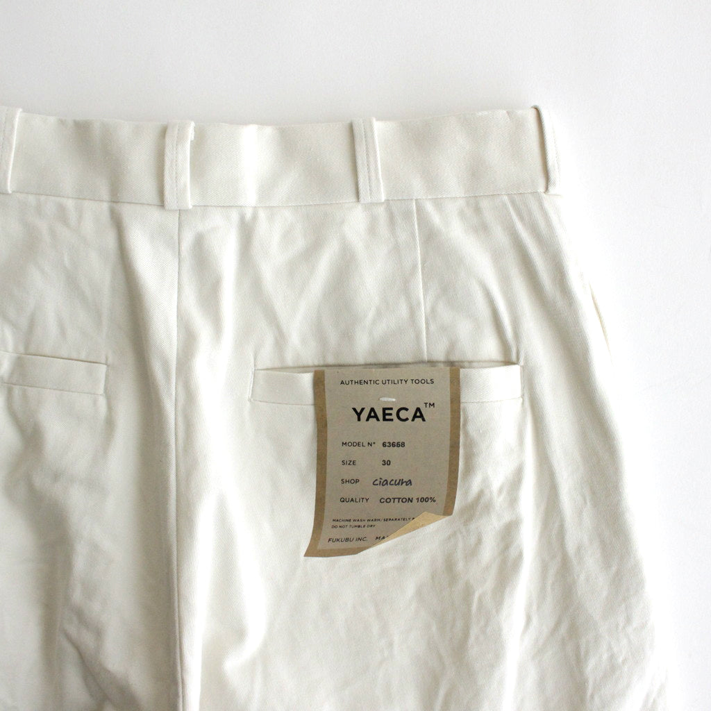 CHINO CLOTH PANTS WIDE TAPERED #off white [63658]