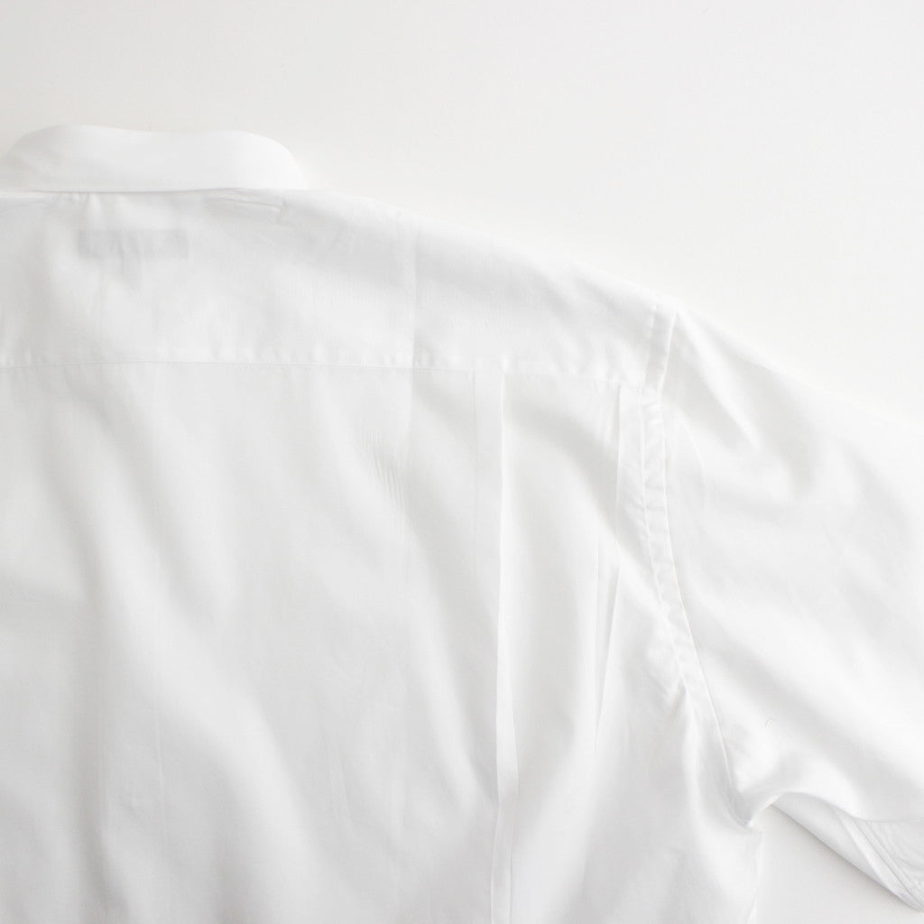 綿ブロード S/S シャツ #WHITE [HM-B103-051]