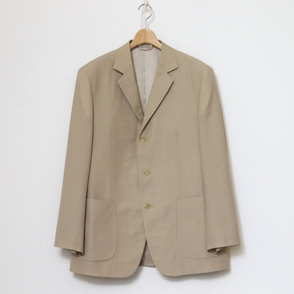 TROPICAL WOOL KID MOHAIR JACKET #GRAY BEIGE [A24SJ01WM]