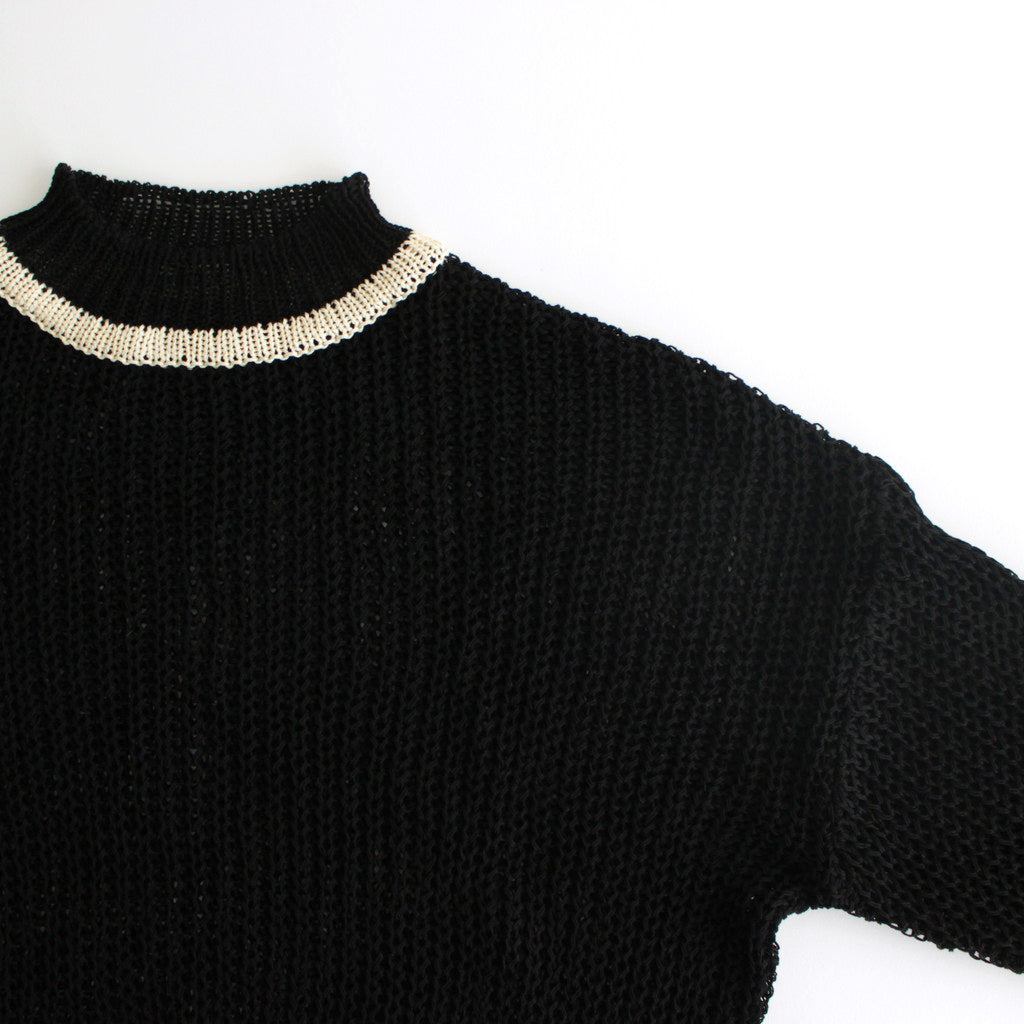 FILL SWEATER #BLACK [NG24S-06SW01C]