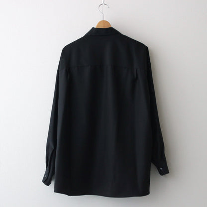 Wool Cupro Skipper Shirt #BLACK [GU241-50075]