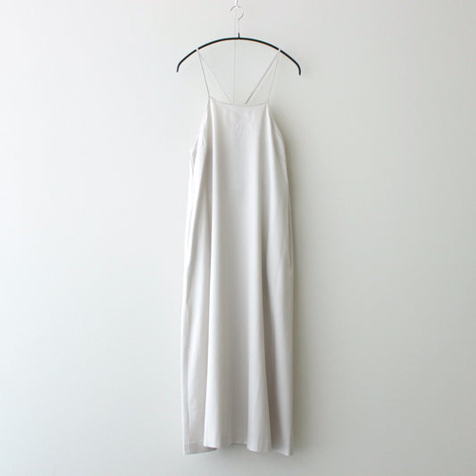 Viscose Wool Silk Gabardine Slip Dress #KINARI [GL241-60164]