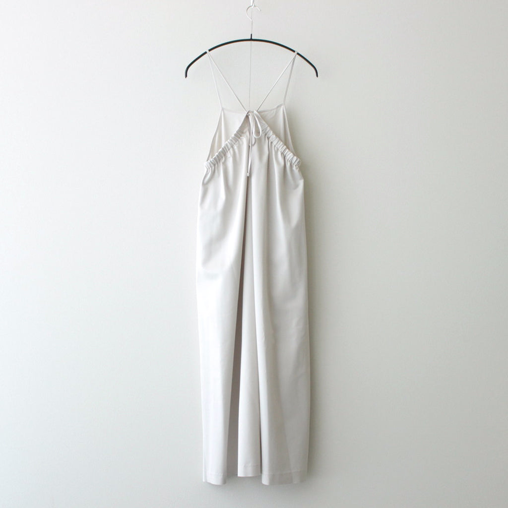 Viscose Wool Silk Gabardine Slip Dress #KINARI [GL241-60164]