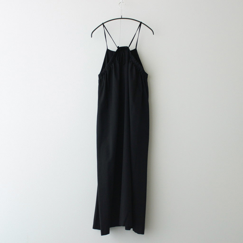 Viscose Wool Silk Gabardine Slip Dress #BLACK [GL241-60164]