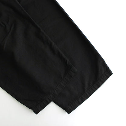 Cotton Linen Moleskin Two Tuck Easy Pants #BLACK [GM241-40090]