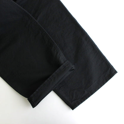 Washi Duck Two Tuck Pants #BLACK [GU241-40154]