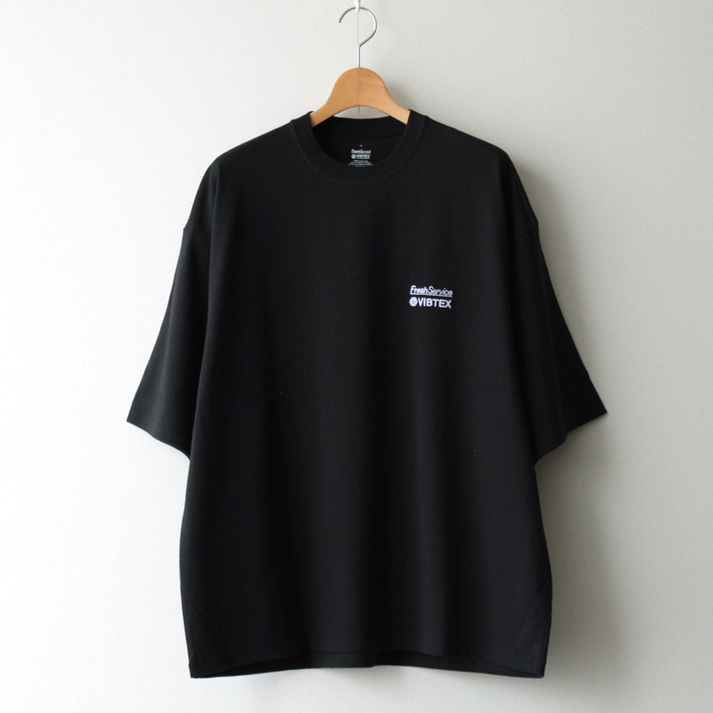 VIBTEX for FreshService S/S CREW NECK TEE #BLACK [FSW-23-TE_270]