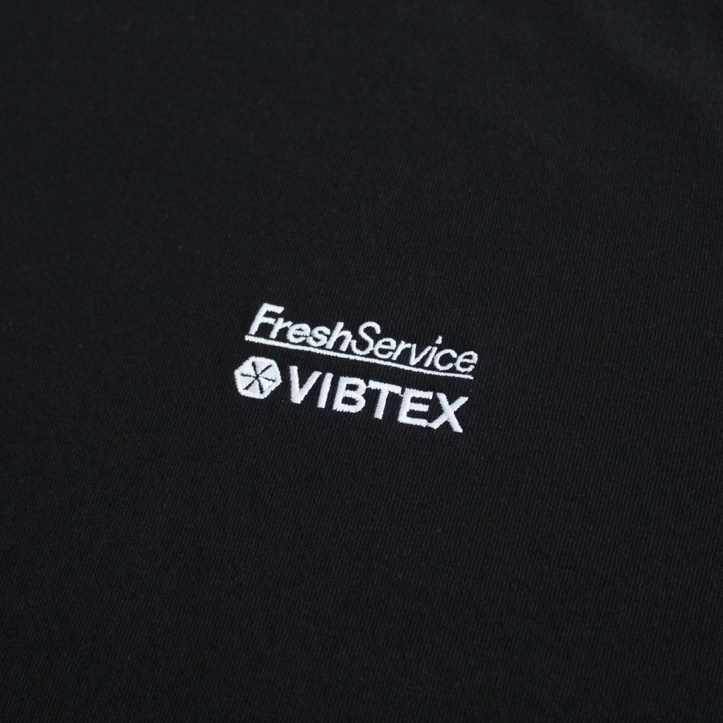 VIBTEX for FreshService L/S CREW NECK TEE #BLACK [FSW-23-TE_271]