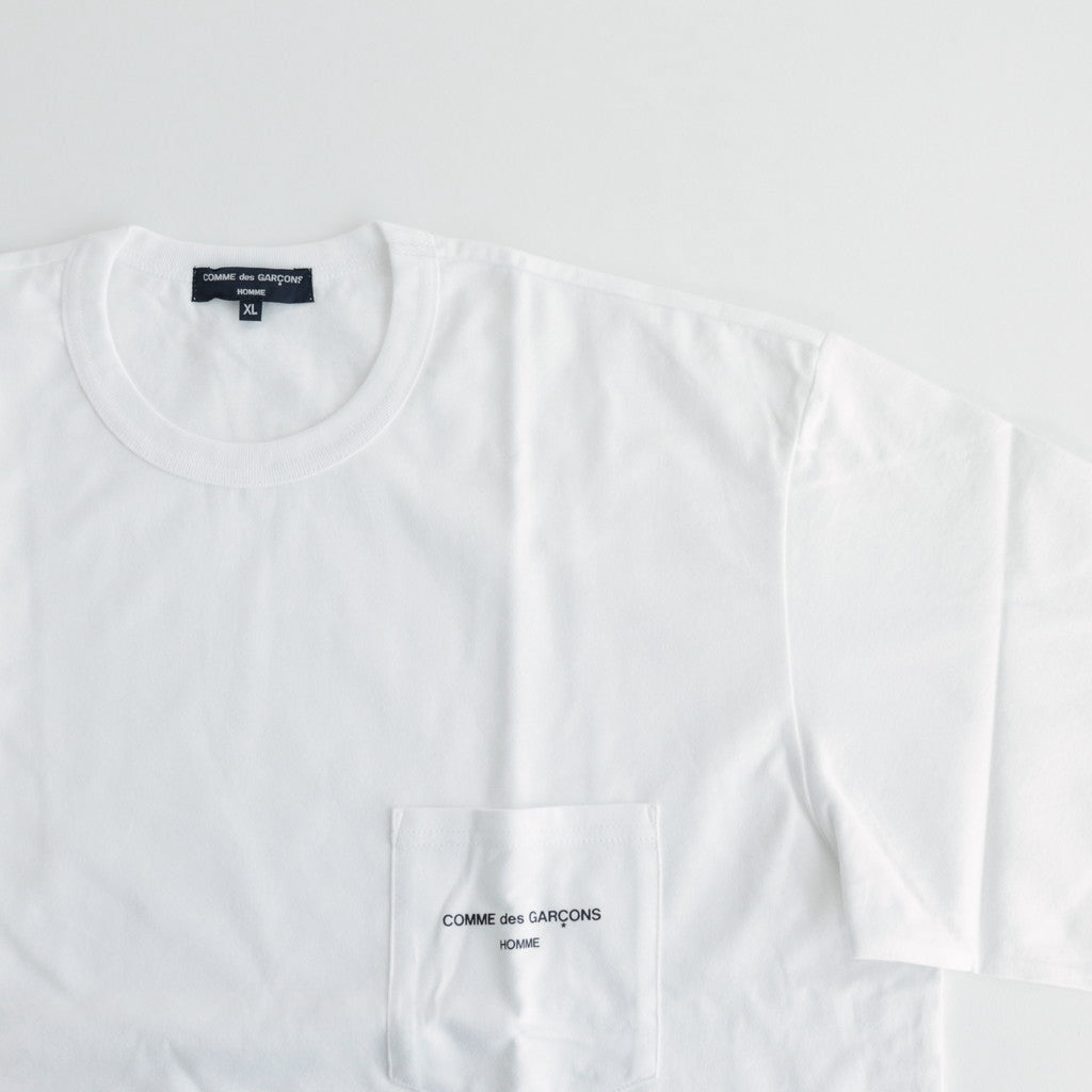 綿天竺 製品プリント L/S Tシャツ #WHITE [HM-T102-051]