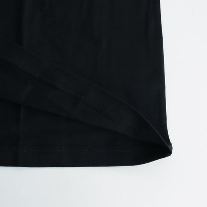 綿天竺 製品プリント L/S Tシャツ #BLACK [HM-T102-051]