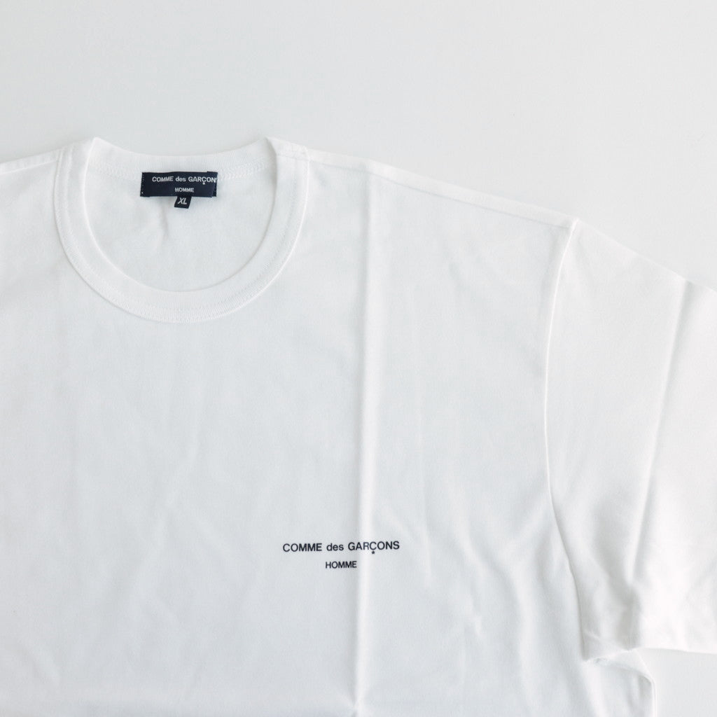 綿天竺 製品プリント S/S Tシャツ #WHITE [HM-T101-051]