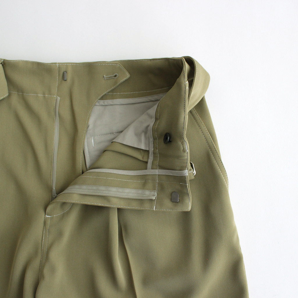 BELTED WIDE LEG SHORTS #SAND YELLOW [YK24SS0650P]