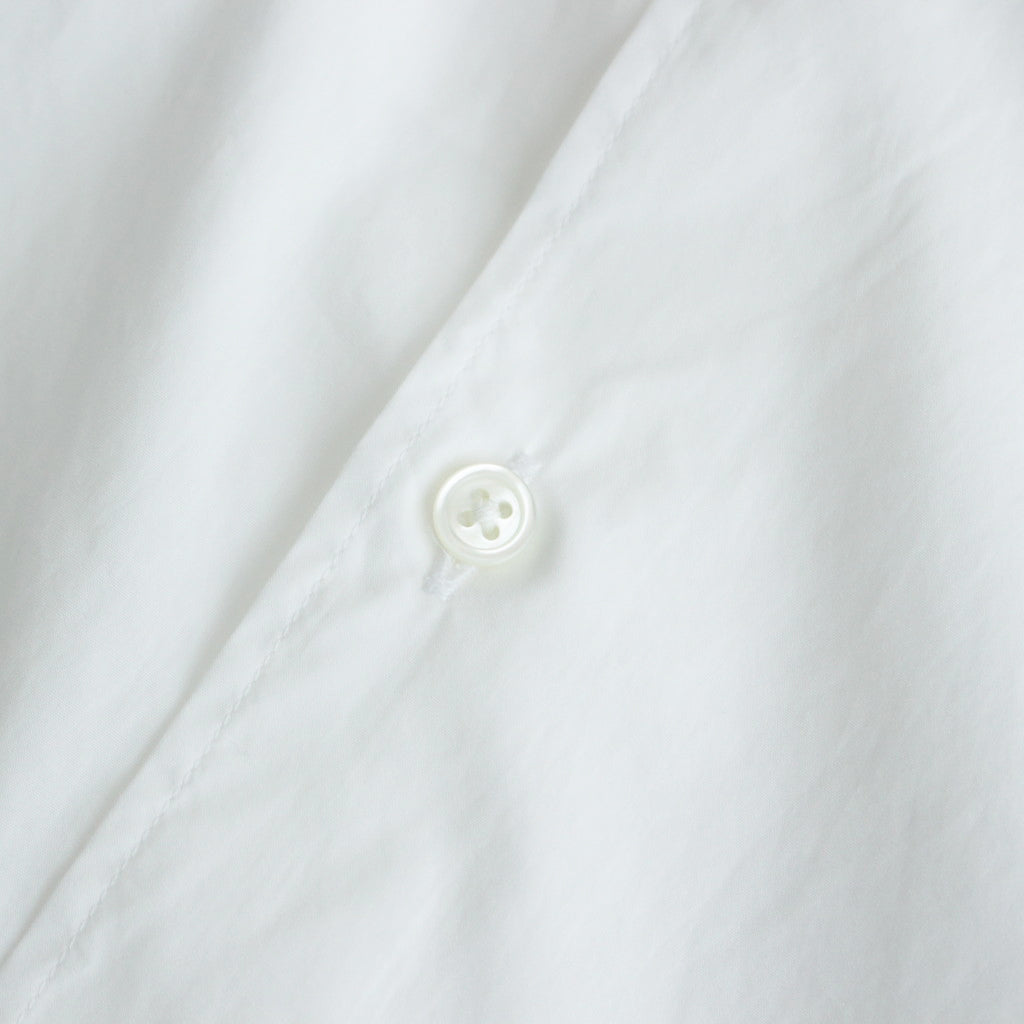 Broad L/S Oversized Regular Collar Shirt #WHITE [GL241-50006B]
