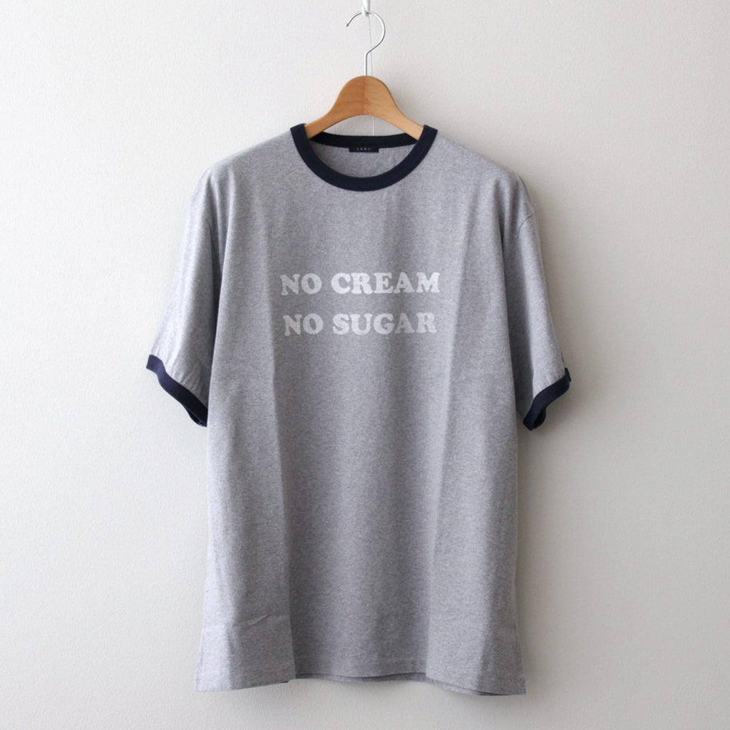 RINGER T-SHIRT NO CREAM NO SUGAR #GRAY?~NAVY [H2401-CS029-2] – ciacura