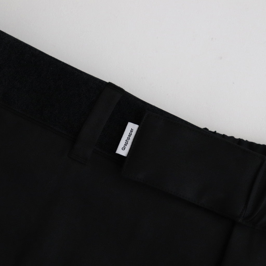 Solotex Twill Wide Tapered Chef Pants #BLACK [GM241-40297B]