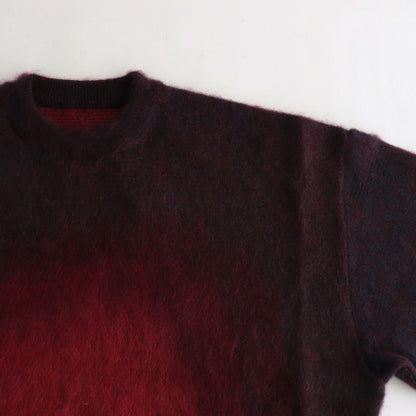 OVERSIZED GRADATION MOHAIR LS #RED [ST.698]